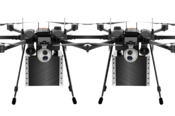 UAV เครื่องบินไร้คนขับ 10 กิโลกรัม ระดับเครือข่ายสามารถบรรทุกสินค้าและการช่วยเหลือ